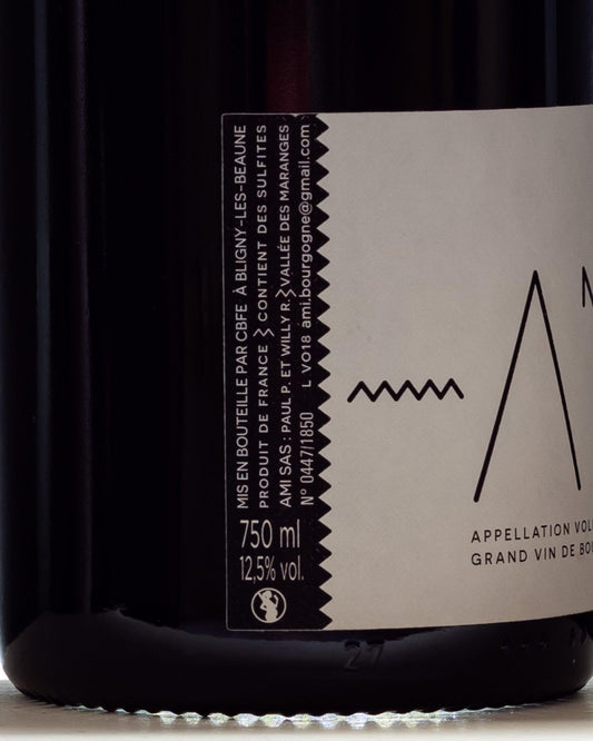 domaine ami volnay borgogna francia pinot nero retro etichetta