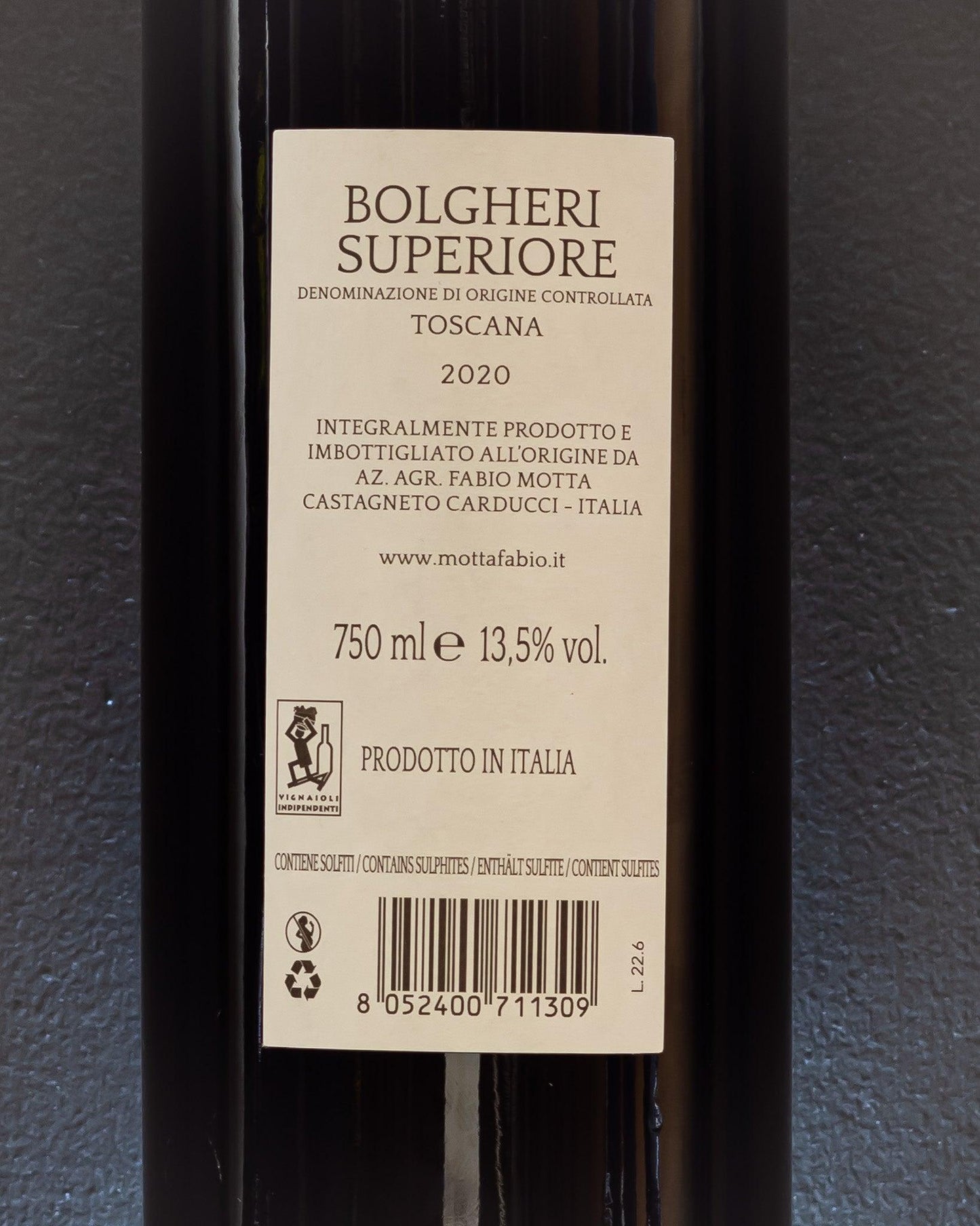 fabio motta le gonnare bolgheri superiore toscana italia merlot syrah retro etichetta