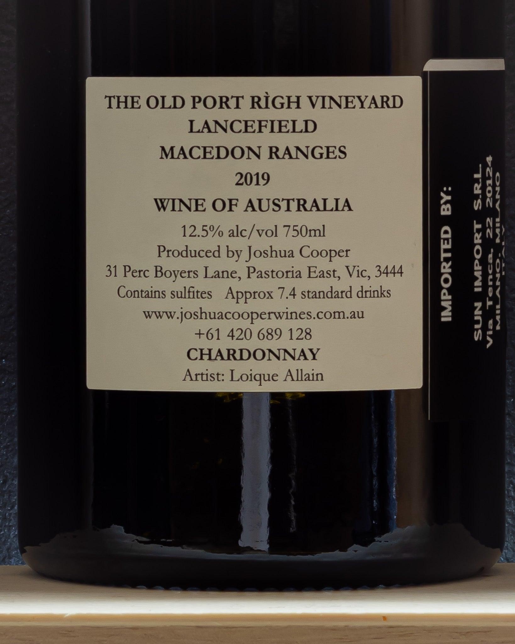 joshua cooper the old port righ vineyard macen ranges chardonnay australia retro etichetta