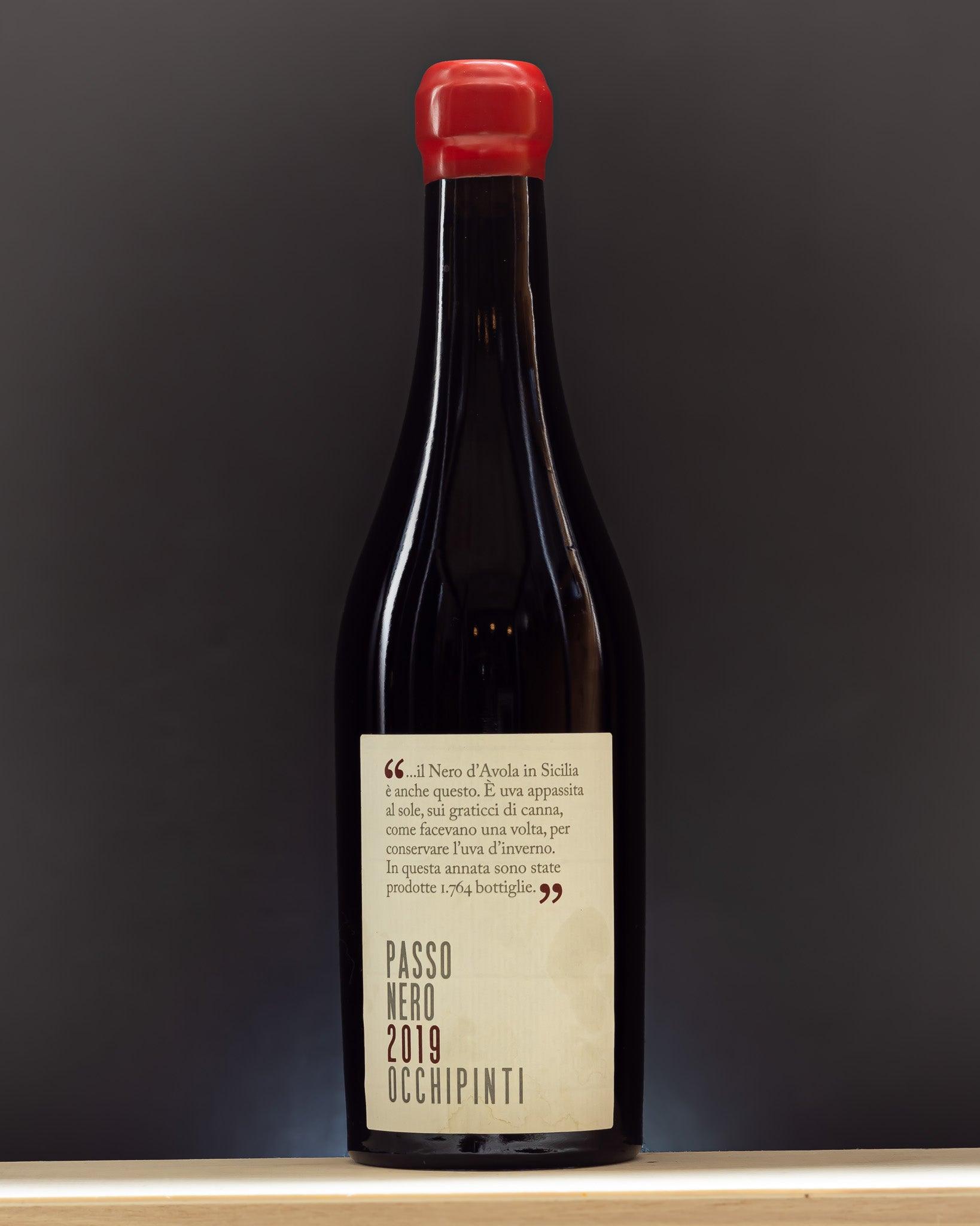 passo nero arianna occhipinti passito nero d'avola sicilia italia