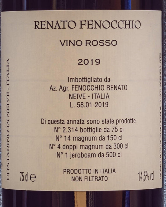 sinquanteut 58 renato fenocchio nebbiolo clone rosè retro etichetta
