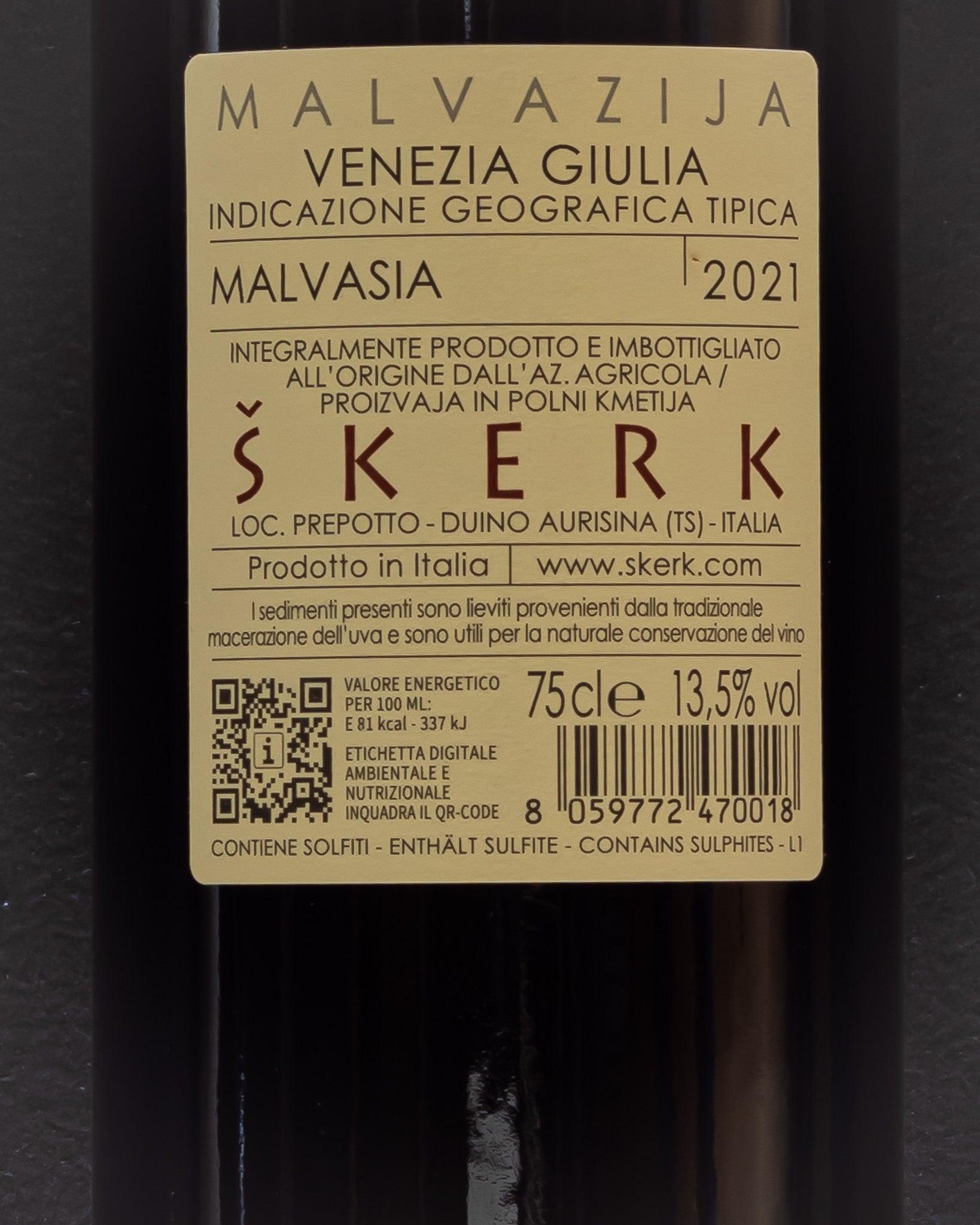 skerk malvazija malvasia carso friuli venezia giulia italia retro etichetta