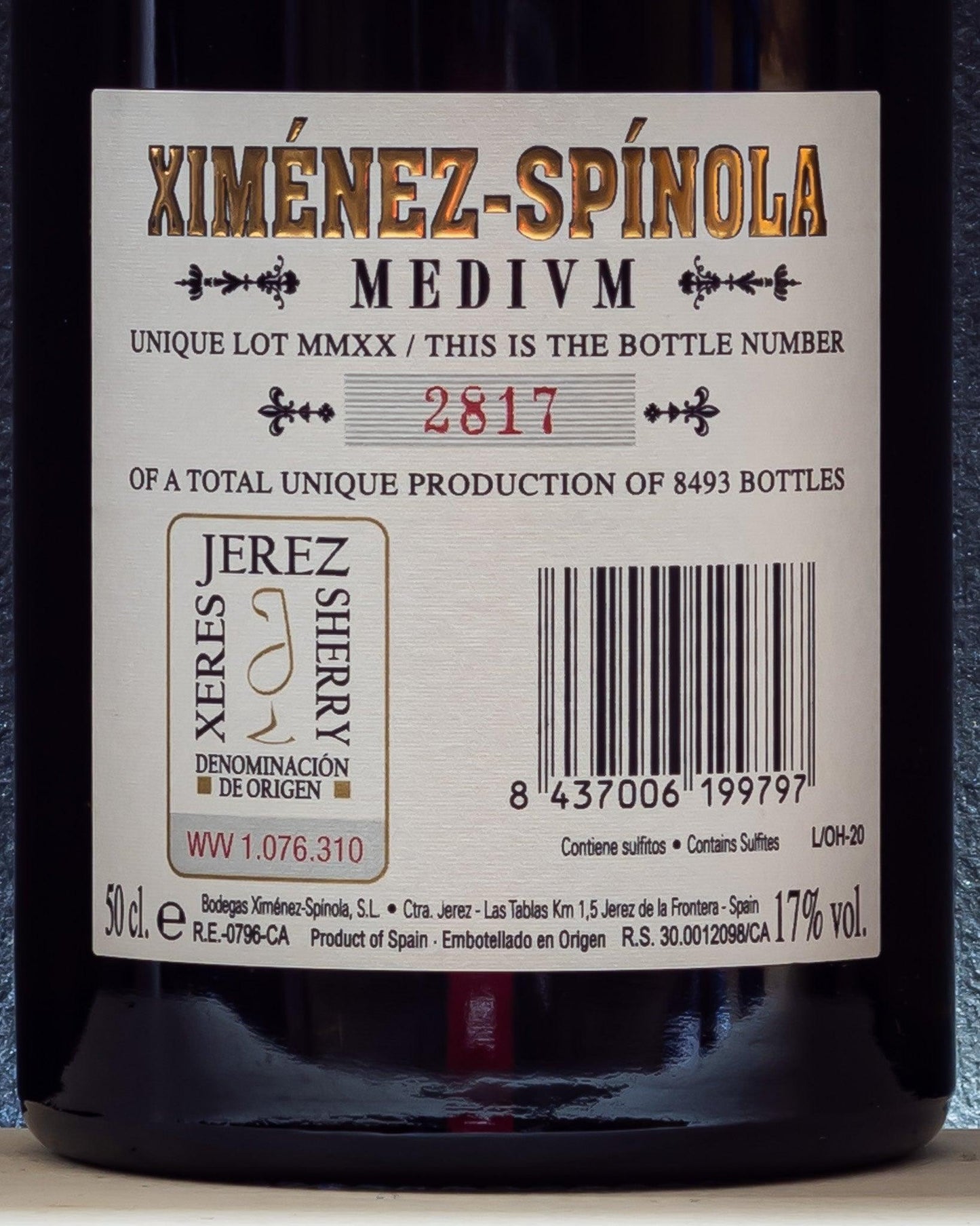ximenez spinola old harvest predro ximenez spagna retro etichetta