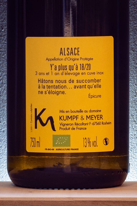 y a plus qua kumpf e meyer alsazia francia auxerrois sylvaner retro etichetta