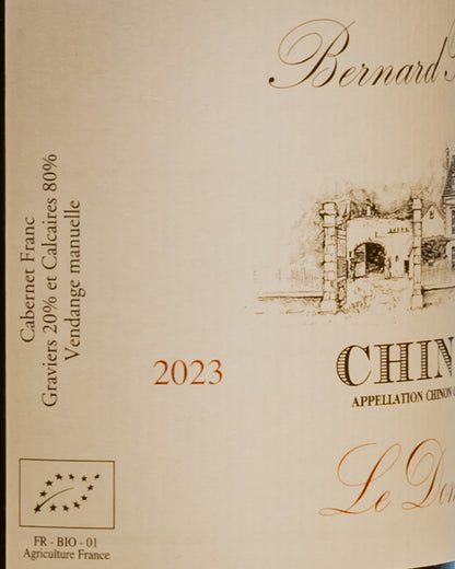 Bernard Baudry Chinon Domaine 2023 Cabernet Franc Loira Vino Rosso Francia Retro Etichetta 2