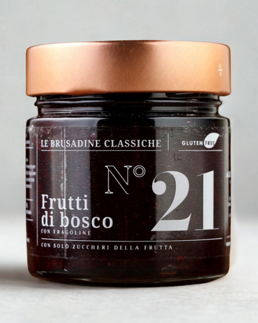 Brusadine Classiche Brusadina Composta Confettura di Frutta Frutti Di Bosco Fragoline Solo Zuccheri Della Frutta Gluten Free Alessio Brusadin 