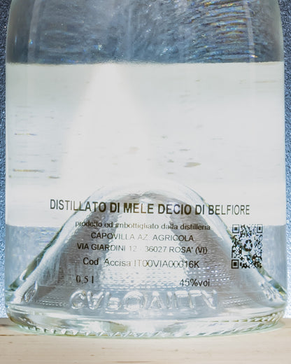 Capovilla Distillato Mele Decio 2018 Bagnomaria Grappa Veneto Italia Belfiore Retro Etichetta