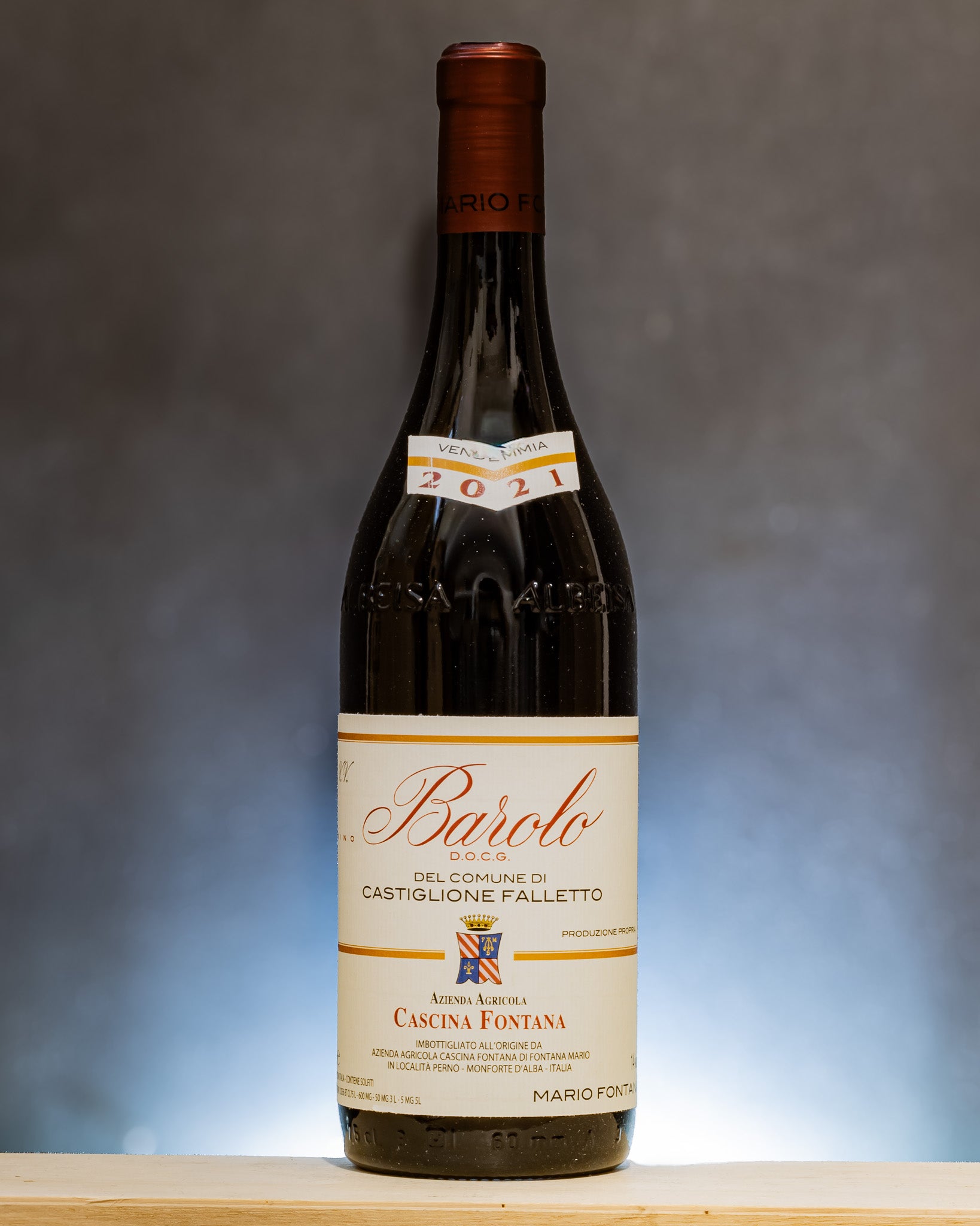 Cascina Fontana Barolo Comune Castiglione Falletto 2021 Nebbiolo Langhe Piemonte Vino Rosso Italia