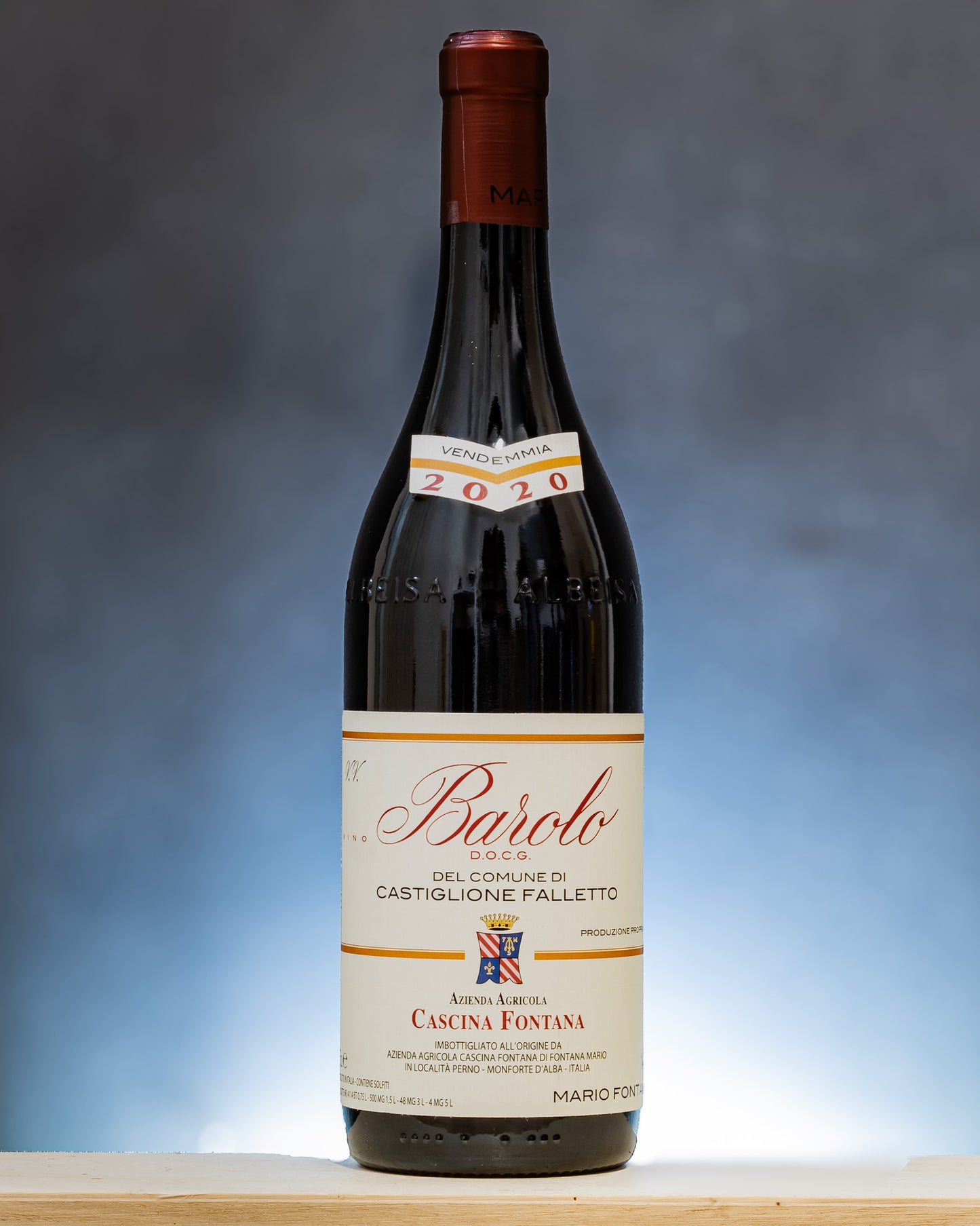 Cascina Fontana Barolo del Comune Castiglione Falletto Nebbiolo Langhe Piemonte Vino Rosso Italia 2020