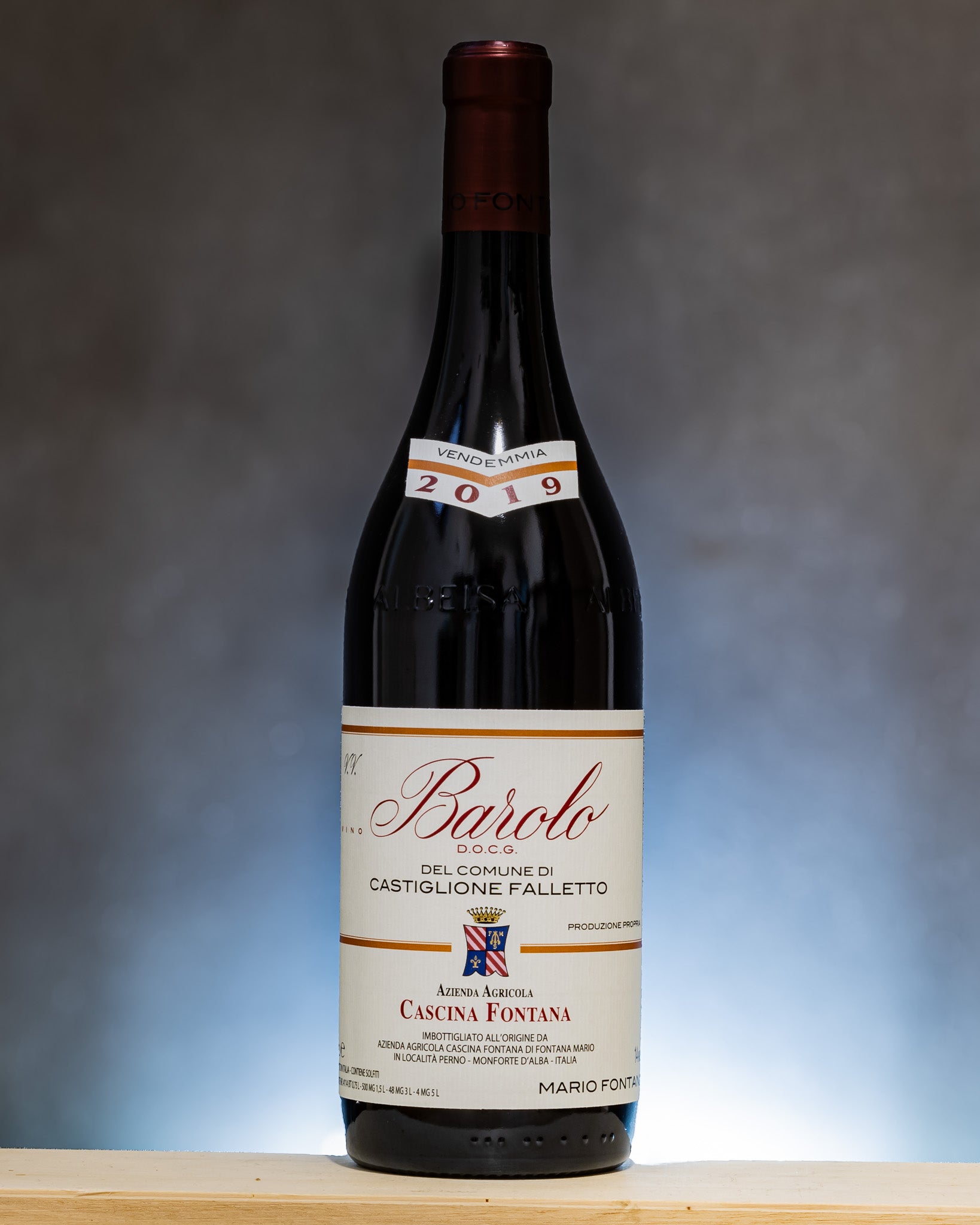 Cascina Fontana Castiglione Falletto 2019 Barolo Nebbiolo Langhe Piemonte Vino Rosso Italia