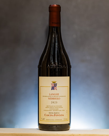 Cascina Fontana Nebbiolo Langhe 2023 Vino Rosso Piemonte