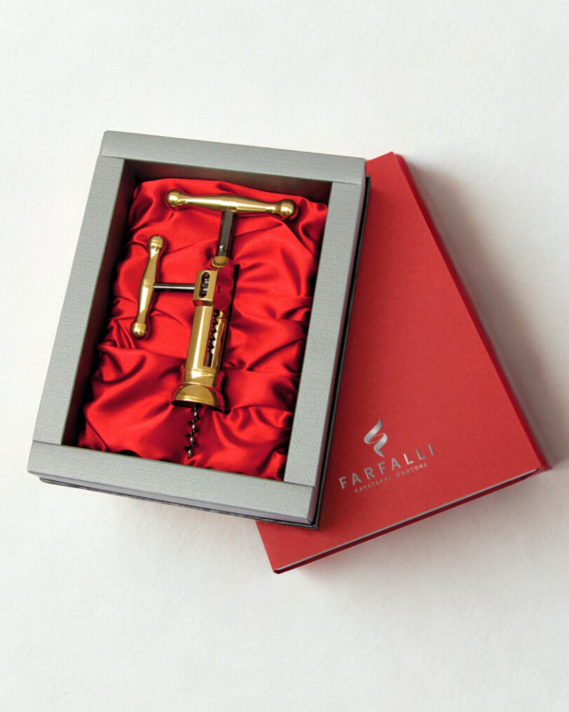 Cavappi King Ottone Lucido Farfalli Regalo Sommelier Made In Italy Con Scatola Cofanetto