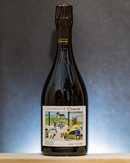 Champagne Chavost Brut Nature Blanc De Meunier Chardonnay Meunier Francia 