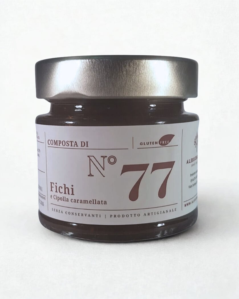 Composta Di Fichii E Cipolla Caramellata N°77 Alessio Brusadin Senza Conservanti Gluten Free Prodotto Artigianale Natale Regalo