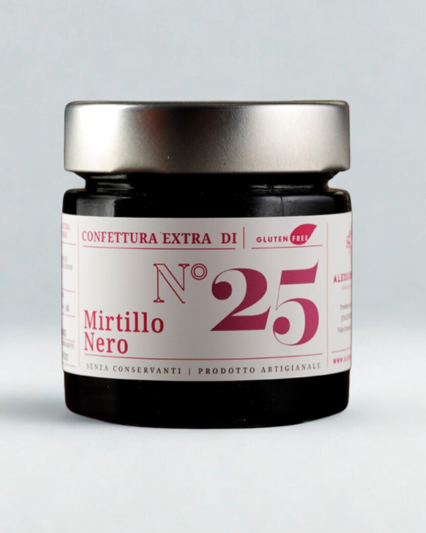 Confettura Extra Mirtillo Nero N°25 Alessio Brusadin Marmellata Natale Regalo Golosità Prodotti Gastronomici Eccellenze