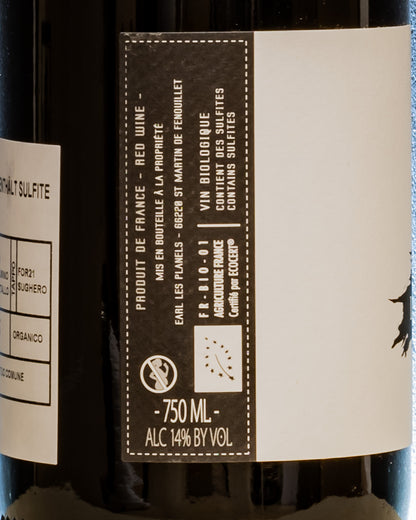 Domaine Laguerre Ciste Cotes Roussillon Rouge 2022 Grenache Noir Carignan Syrah Mourvedre Vino Rosso Francia Retro Etichetta