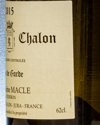 Domaine Macle Chateau Chalon Savagnin Vin Garde Jura Vino Bianco Ossidativo Francia Retro Etichetta 2 2015