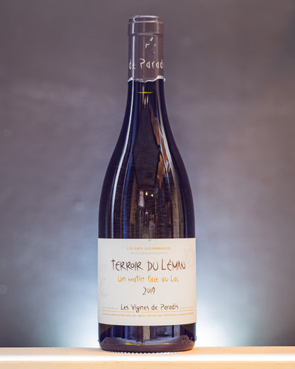 Dominique Lucas Vignes Paradis Chasselas Matin Face Lac Terroir Leman Vino Bianco Savoia Francia 2019