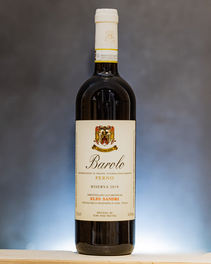 Elio Sandri Barolo Riserva Perno 2019 Nebbiolo Langhe Piemonte Vino Rosso Italia