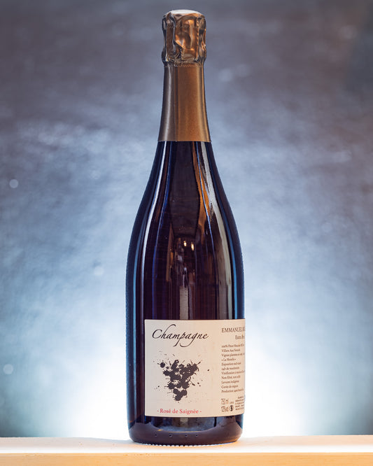 Emmanuel Brochet Champagne Extra Brut Rose Saignee Meunier Montagne Reims Vino Francia
