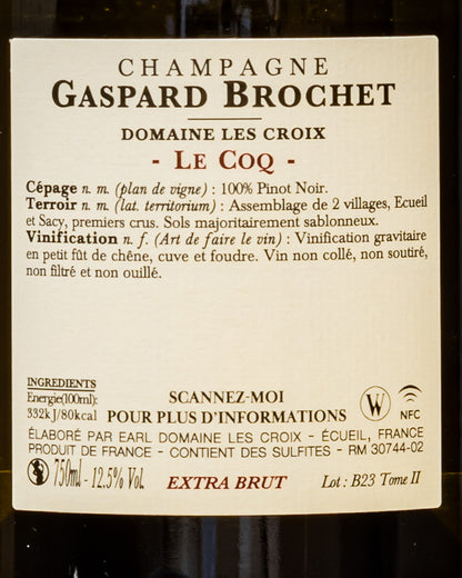 Champagne Extra Brut | Le Coq | Tome II