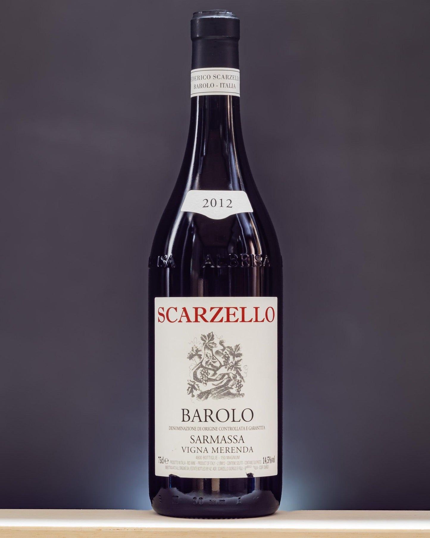 Giorgio Scarzello Barolo Sarmassa Vigna Merenda Langhe Nebbiolo Piemonte Italia 2012 Vino Rosso