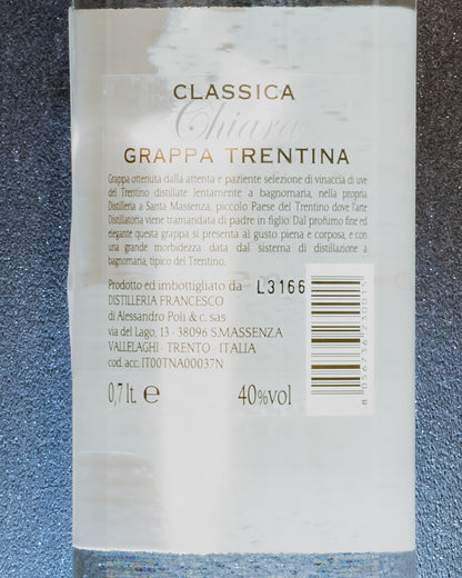 Grappa Classica Chiara Trentina