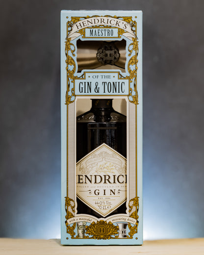Hendriks Gin Jigger Dosatore Tonic Confezione Astuccio Box Distillato London Dry Scozia Regno Unito