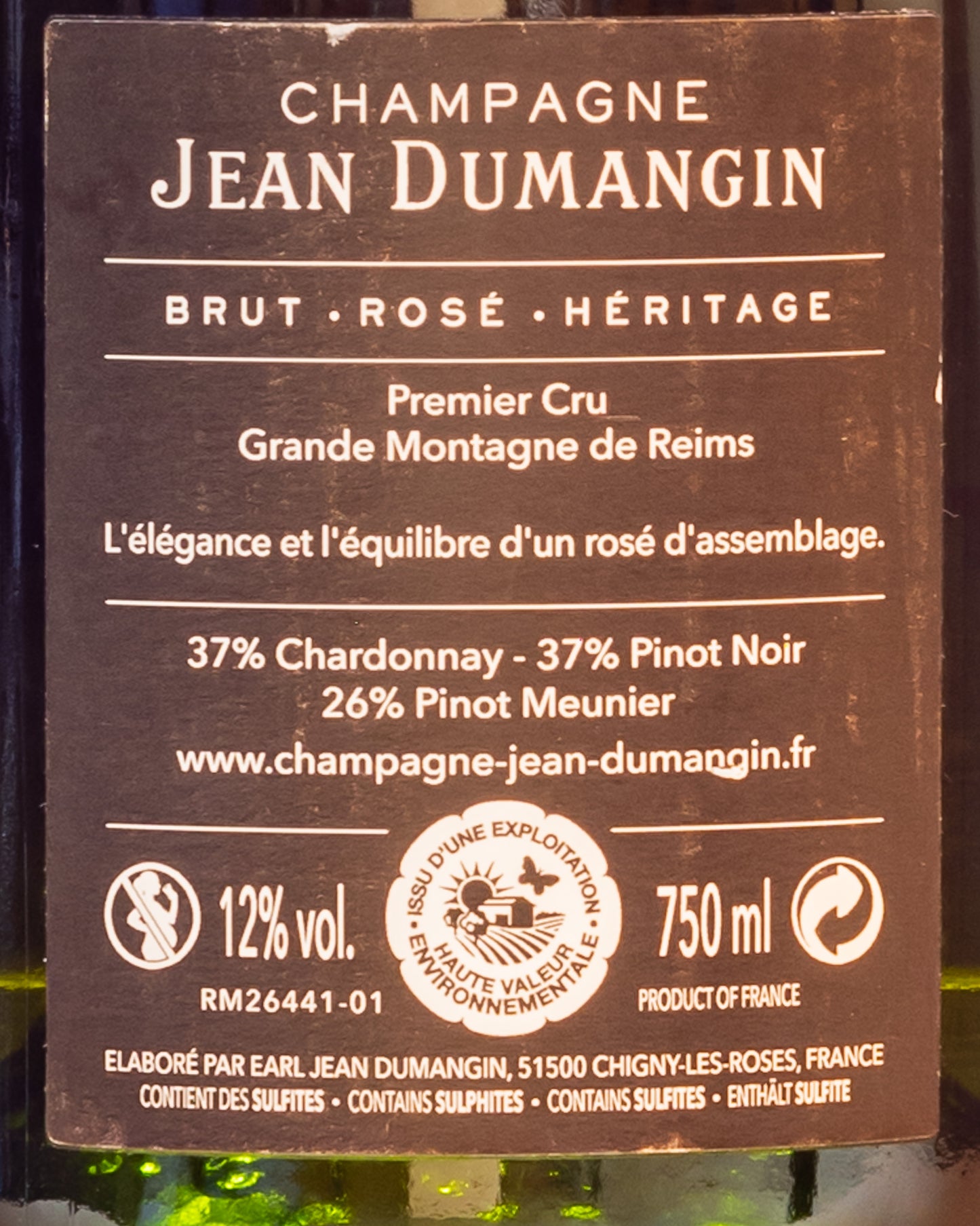 Champagne Brut Rosé 1er Cru | Héritage