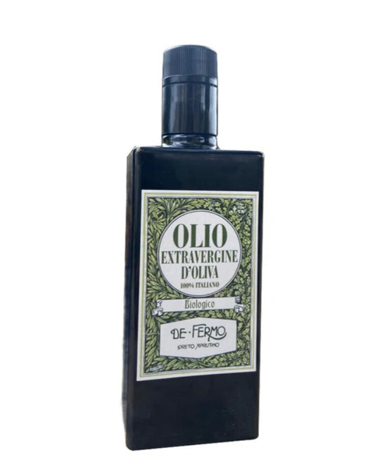 Olio Extra Vergine d'Oliva Italiano Abruzzo De Fermo Biologico 500ml Loreto Aprutino Regalo Natale Qualità