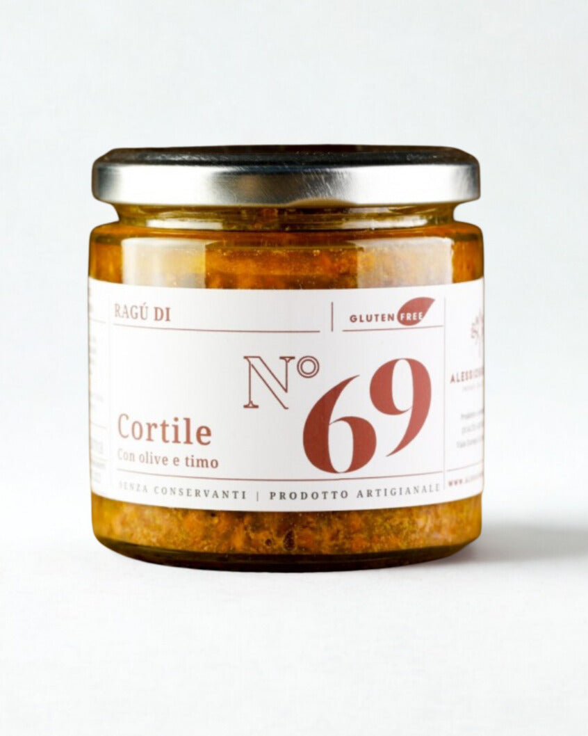 Ragù Di Cortile Olive Timo N°69 Alessio Brusadin Prodotto Artigianale Gluten Free Natale Regalo Senza Conservanti