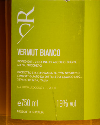 Rocco Carpeneto Vermut Bianco Ovada Piemonte Vino Aromatizzato Italia Retro Etichetta
