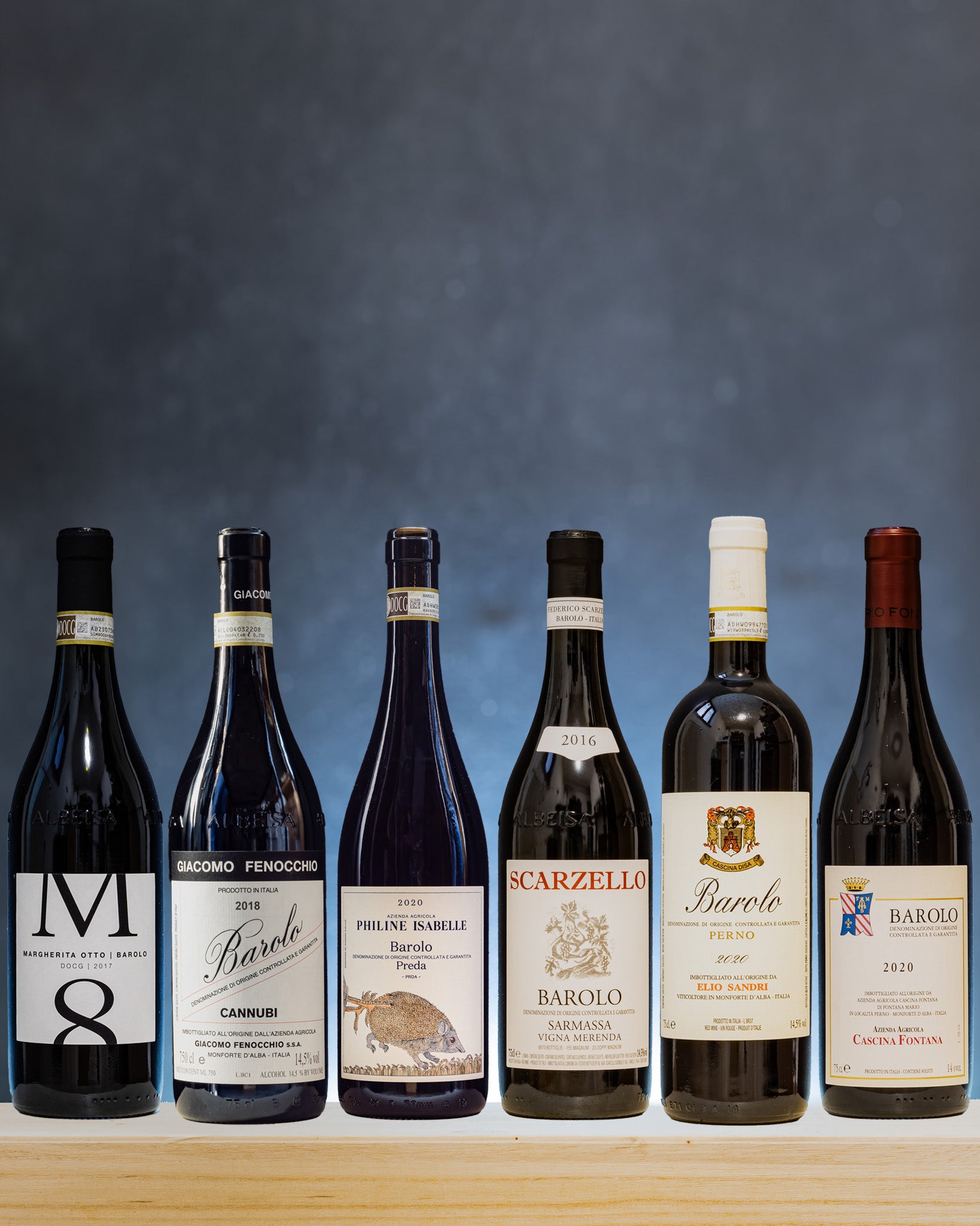 Special Box Rarità Philine Isabelle Elio Sandri Cascina Fontana Scarzello Margherita Otto Giacomo Fenocchio Barolo Nebbiolo Langhe Piemonte Italia Vino Rosso