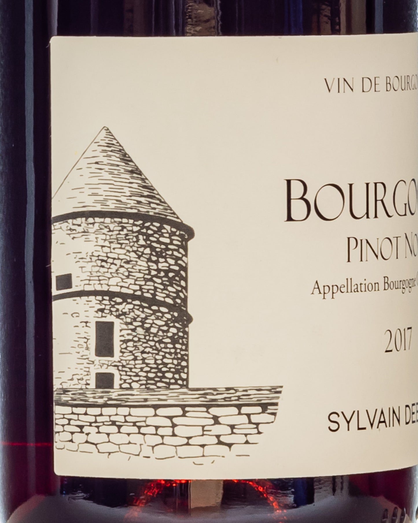 Sylvain Debord Bourgogne Pinot Noir Nero Borgogna 2017 Vino Rosso Francia Dettaglio Etichetta