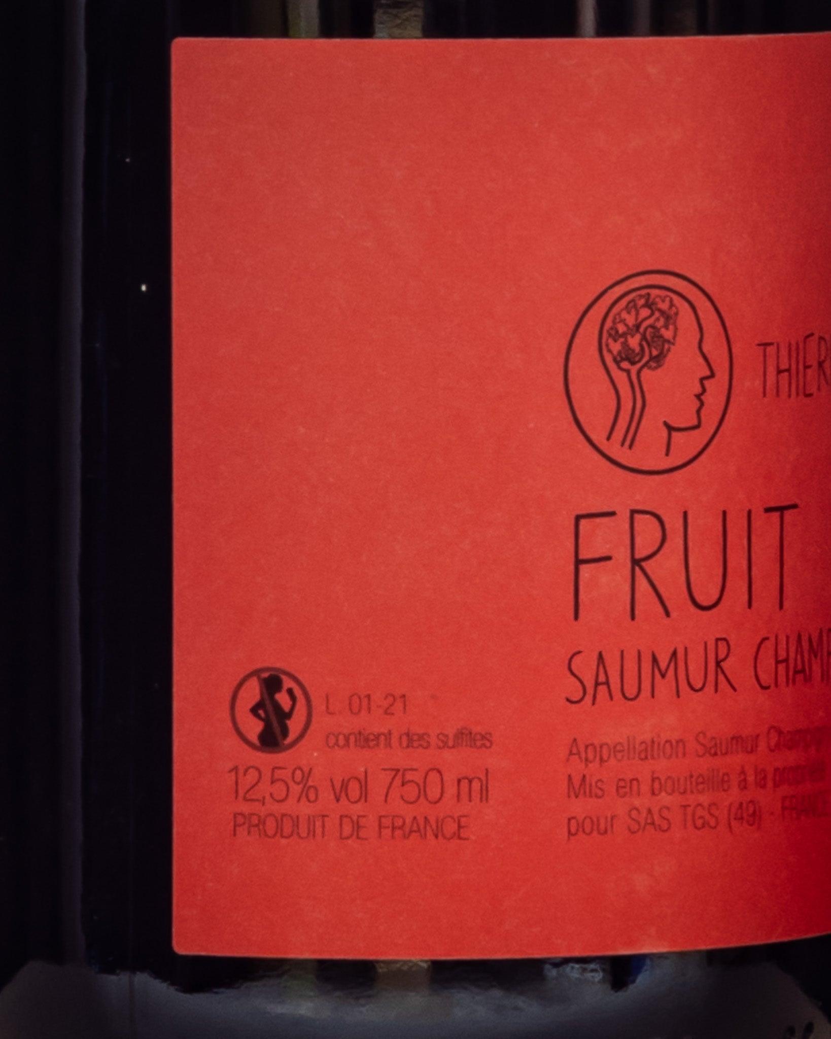 Thierry Germain Domaine Roches Neuves Saumur Champigny 2021 Cabernet Franc Loira Francia Vino Rosso Retro Back Label