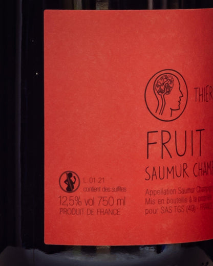 Thierry Germain Domaine Roches Neuves Saumur Champigny 2021 Cabernet Franc Loira Francia Vino Rosso Retro Back Label