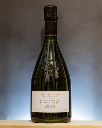 Vazart Coquart Champagne Blanc Blancs 2016 Extra Brut Special Club Chardonnay Chouilly Coteaux Sud Epernay Vino Francia