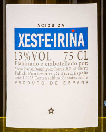 Xesteirina Albarino Rias Baixas 2023 Galizia Vino Bianco Spagna Retro Etichetta