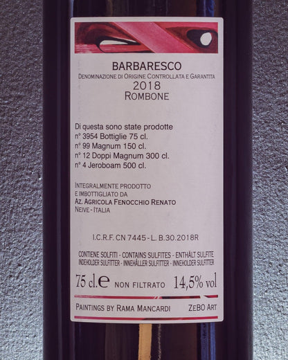 barbaresco rombone renato fenocchio nebbiolo retro etichetta