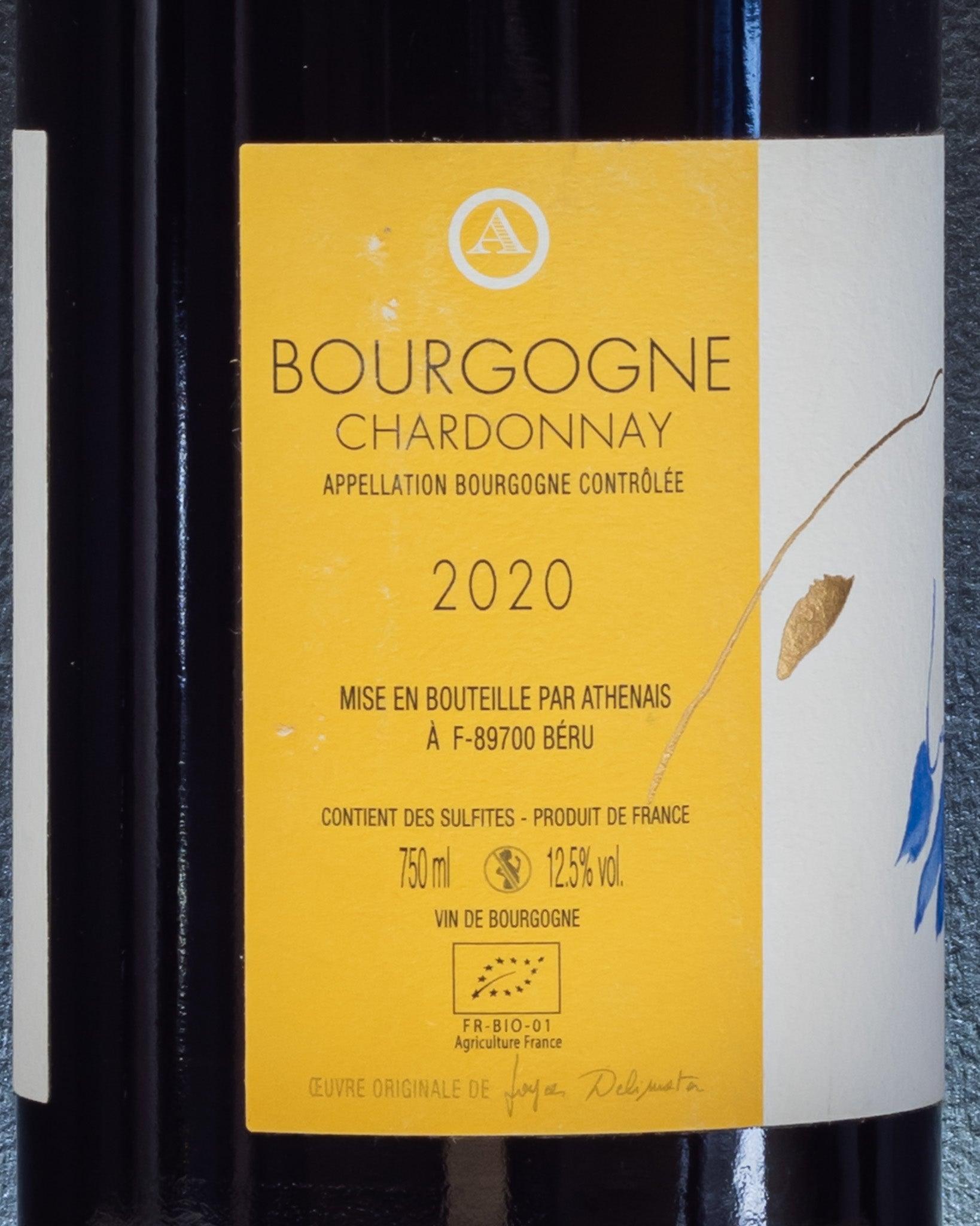 bourgogne chardonnay chateau de beru retro etichetta