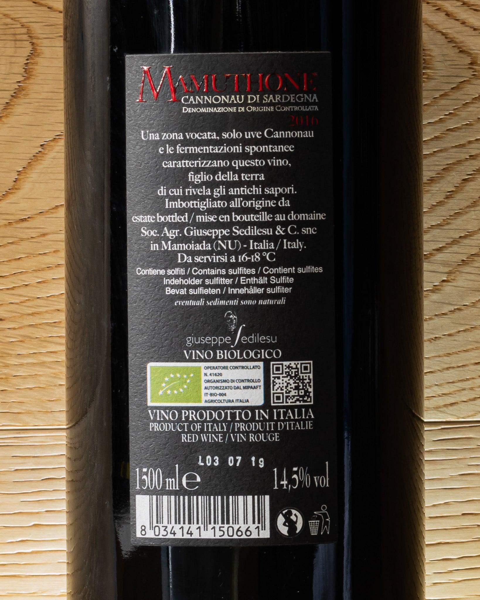 cannonau mamuthone giuseppe sedilesu magnum retro etichetta