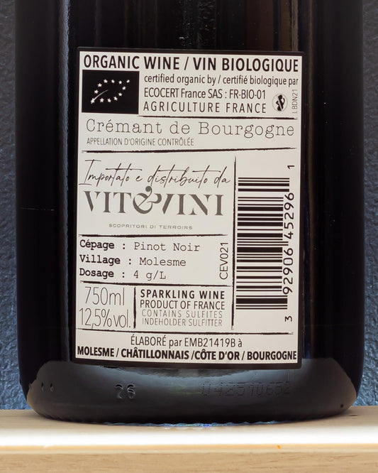 costance e valentin blanc de noirs extra brut cremant de bourgogne francia borgogna pinot nero retro etichette