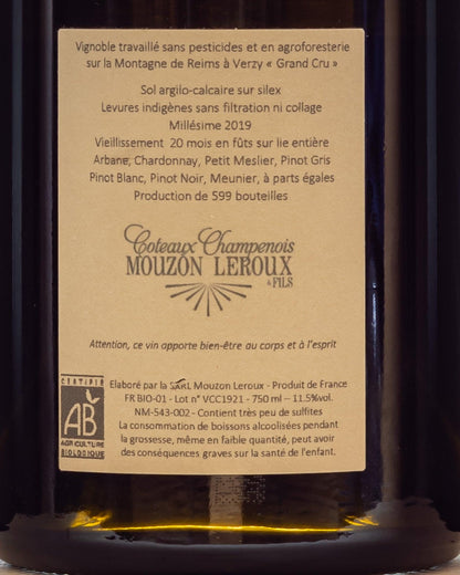 coteaux champenois blanc mouzon leroux retro etichetta