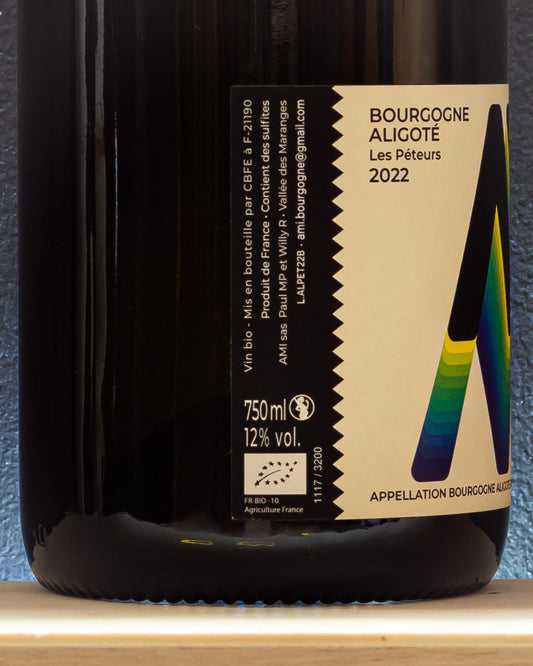 domaine ami aligote les peteurs borgogna francia lato etichetta due