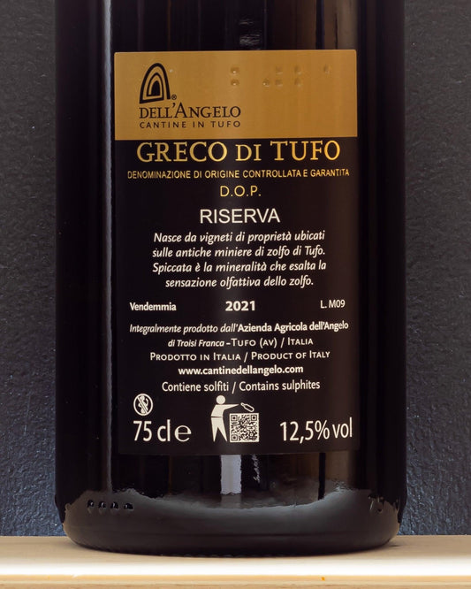 greco di tufo miniere campania vino bianco italia retro etichetta
