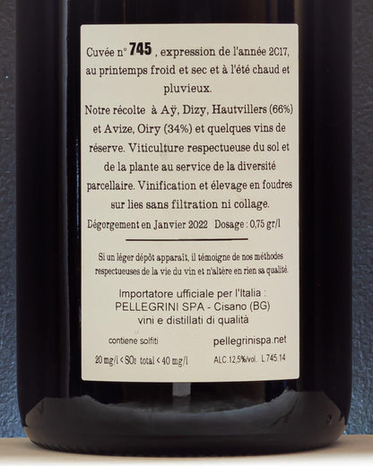 jacquesson cuvee 745 champagne extra brut chardonnay pinot meunier pinot nero francia retro etichetta