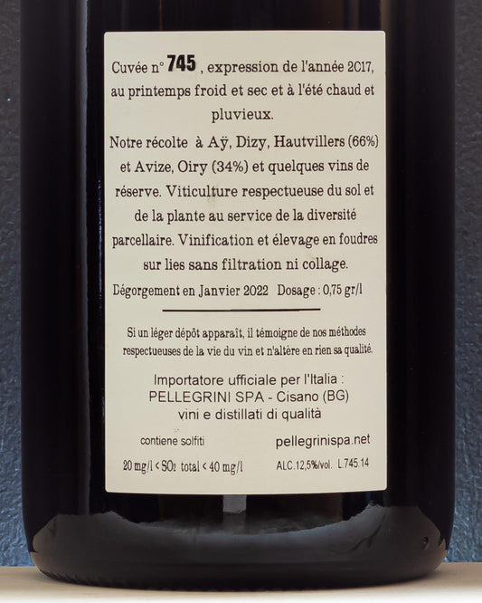 jacquesson cuvee 745 champagne extra brut chardonnay pinot meunier pinot nero francia retro etichetta