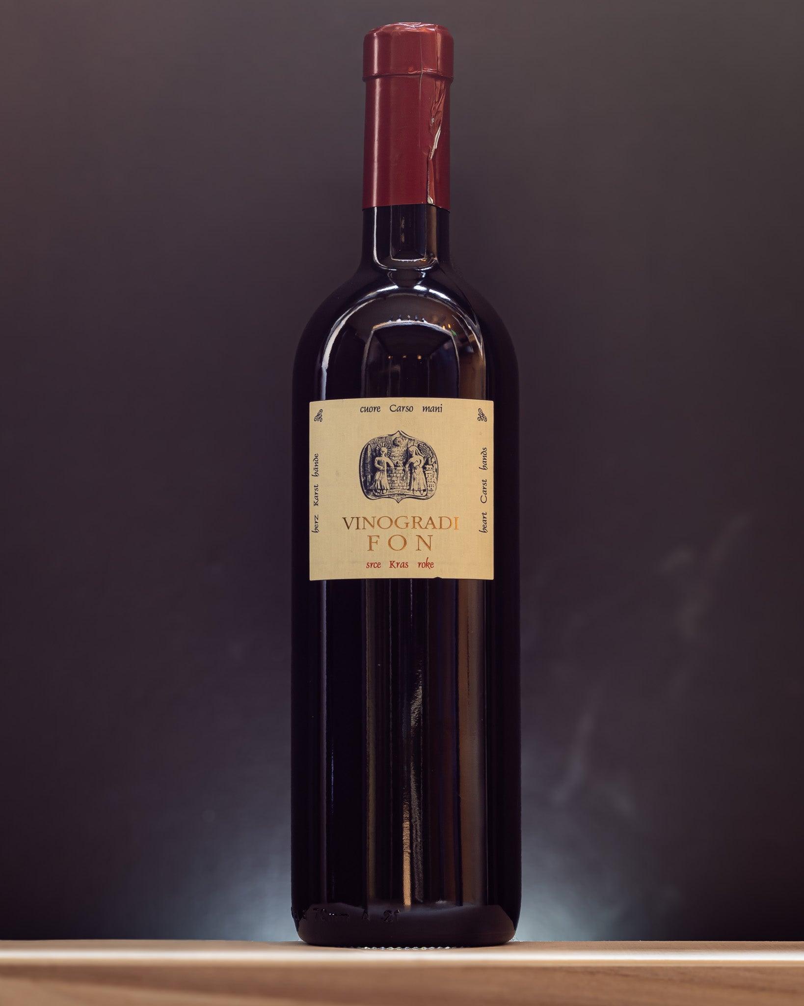 vinogradi marko fon selezione terran slovenia carso vino rosso retro etichetta