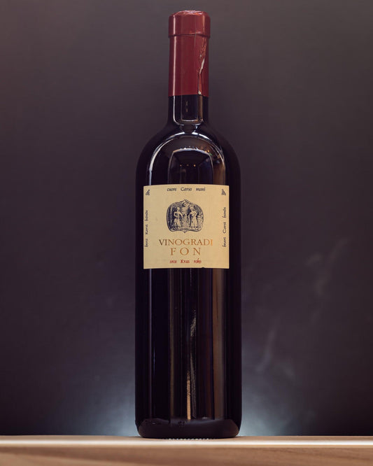 vinogradi marko fon selezione terran slovenia carso vino rosso retro etichetta