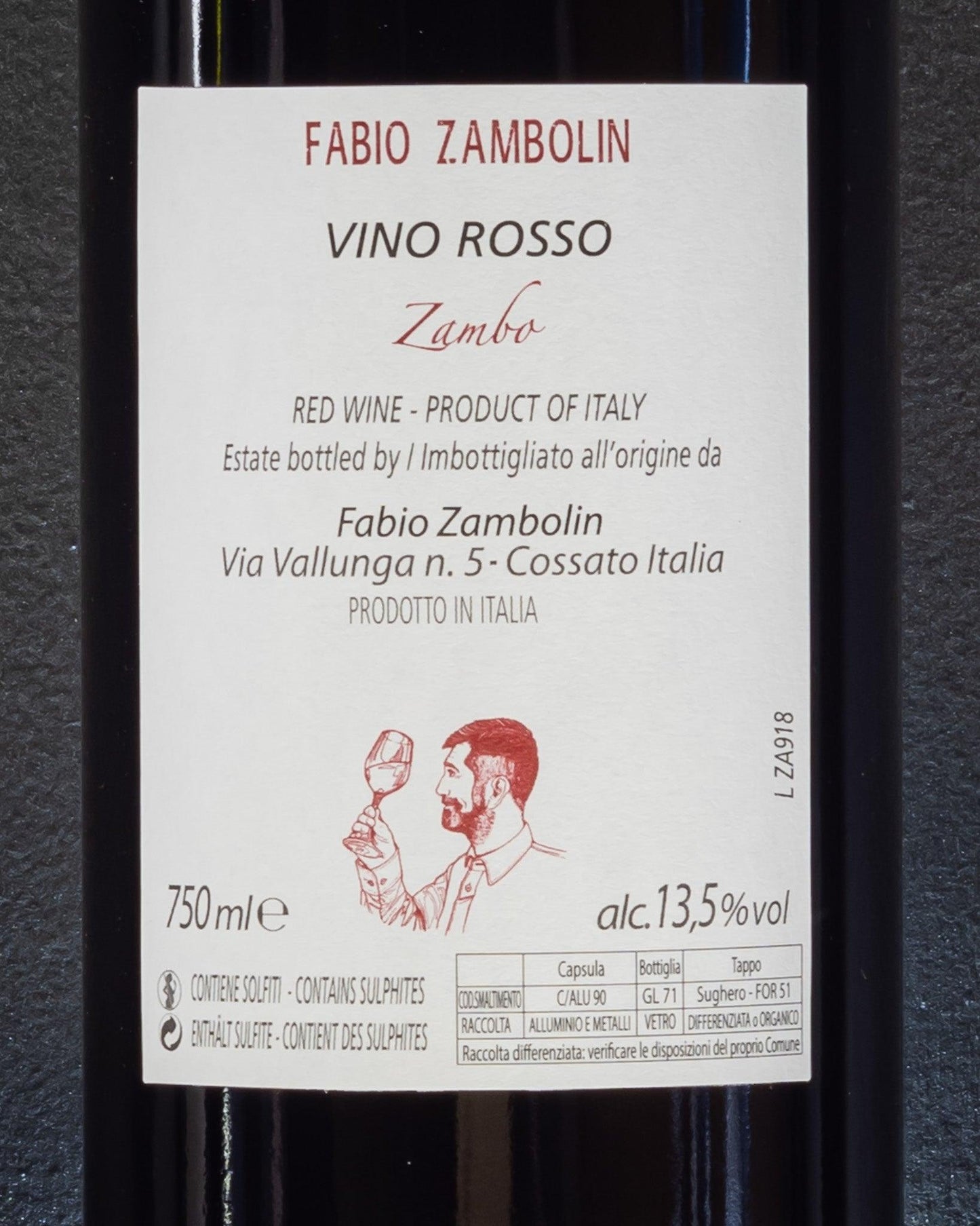 zambo fabio zambolin nebbiolo retro etichetta